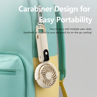 Ventilateur de poche rechargeable mini, batterie externe haute capacité, ensemble cadeau idéal pour les cadeaux d'entreprise et les activités de plein air