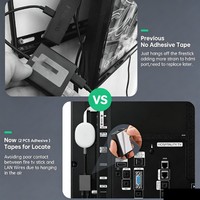 Hub USB-C 2 en 1 con Carga PD de 100W, Adaptador Ethernet RJ45 Dual de 10/100Mbps, Conexión Externa para Laptop