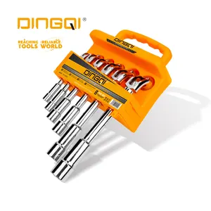 Logo Gedrukt Zware Professionele Chroom Vanadium 6Pcs Auto Repareren Hand Tool Dopsleutel Set