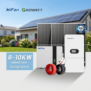 ชุดระบบพลังงานแสงอาทิตย์ครบชุด <span class=keywords><strong>Growatt</strong></span> Split Inverter 16kWh แบตเตอรี่ HF LiFePO4 แผงโซลาร์เซลล์ Trina Jinko 550W ระดับ IP65 ระบบไฮบริดกริด - Product Image 1