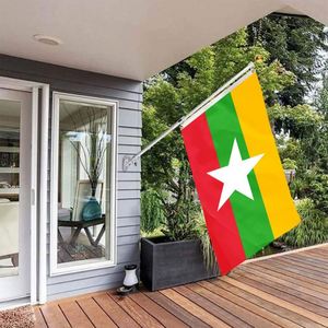 3x5FT Polyester Cheap Price Myanmar Country <b>Flag</b> and National <b>Flag</b> With Two Grommets - Product Image 3