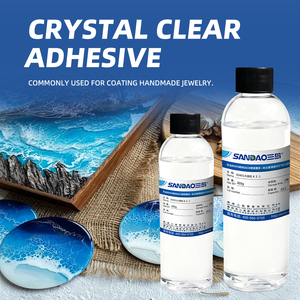 Adhésif en résine époxy transparente en deux parties pour bricolage, décoration intérieure et revêtement de table en bois, résistant à l'eau et aux produits chimiques - Product Image 1