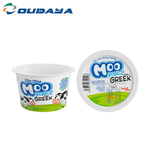 OUDAYA Gobelets à glace en plastique à paroi simple, designs personnalisés, IML, 520 ml, PP de qualité alimentaire, pour yaourt, sans transfert d'odeurs, inviolables - Product Image 4