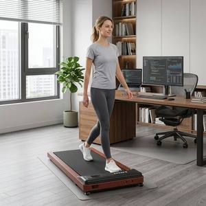 Mini <span class=keywords><strong>tapis</strong></span> <span class=keywords><strong>de</strong></span> marche silencieux <span class=keywords><strong>ultra</strong></span>-<span class=keywords><strong>plat</strong></span> en bois pour bureau, vitesse 6 km/h, idéal pour bureau debout - OEM/ODM personnalisé - Product Image 1