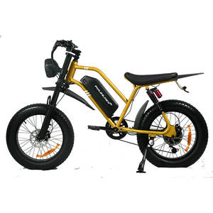 Bicicleta Eléctrica de Montaña de Litio sin Escobillas de Alta Potencia para Adultos con Ruedas Anchas, Suspensión Total y Marco de Aleación de Aluminio de China - Product Image 1