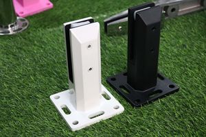 Zd hồ bơi hàng rào lan can thiết kế thép không gỉ nhẹ hơn loại 1.3kg 2205 satin chải kính lan can Spigot - Product Image 4