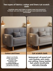 Nouveau Canapé Chenille 2026 avec Cadre en Pin, pour Petit Appartement, Salon, Style Simple et Moderne, Trois <span class=keywords><strong>Places</strong></span>, <span class=keywords><strong>Pliant</strong></span>, Convertible <span class=keywords><strong>Lit</strong></span>, Idéal pour la Location - Product Image 4