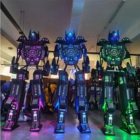 Costume de danse robot LED coloré, fabrication professionnelle, sur mesure, costume lumineux pour les spectacles de carnaval, les spectacles sur scène et les événements