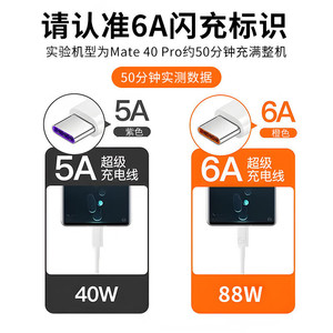 Cable de datos Huawei tipo C, carga rápida de 100W para Huawei Honor, carga súper rápida, 2M de longitud - Product Image 4