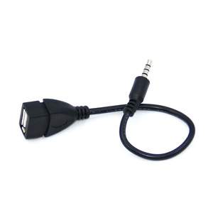 สายอะแดปเตอร์เสียง USB ตัวเมียเป็น 3.5 มม. ตัวผู้สำหรับการเชื่อมต่อโทรศัพท์มือถือในรถยนต์ - Product Image 1