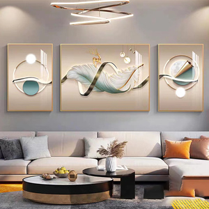 Peinture décorative de salon moderne <span class=keywords><strong>triptyque</strong></span> de plumes de luxe art mural de nature morte de haute qualité peinture murale suspendue - Product Image 6