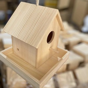 Nichoir en bois 17,5x18x17cm Écologique Décoration extérieure intérieure Fabriqué au Shandong - Product Image 2