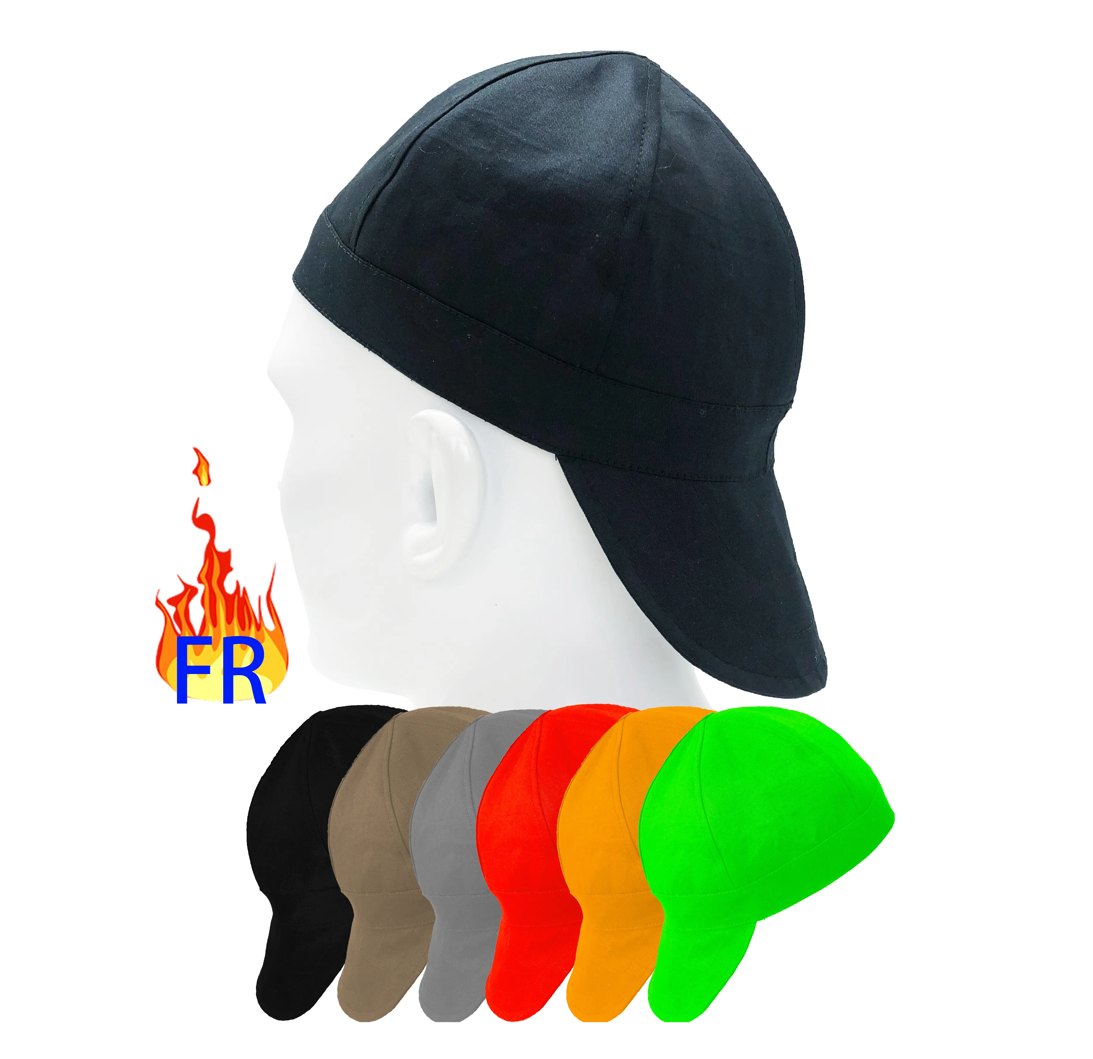 NFPA 70E HRC 6 pannello FR fiamma resistente al fuoco cappa saldatore ad arco reversibile per saldatura saldatore saldatore scudo visiera rivestimento casco