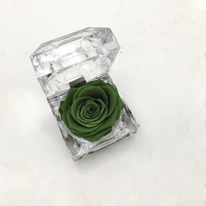2025 Trending eterna rosa acrilico portagioie per la festa della mamma natale laurea Rose conservate anello di fiori per le donne - Product Image 6