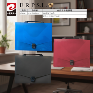 Sacchetti di plastica cavi per la conservazione, blu, rossi, neri, misti, in materiale 304, con maniglia, per uso in ufficio - Product Image 3