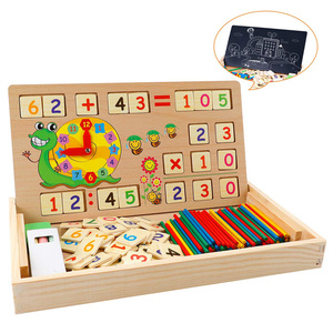L'enseignement Multi-fonction Montessori Matériel de Calcul Numérique Boîte éducatifs en bois jouets <span class=keywords><strong>mathématiques</strong></span> - Product Image 2