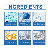 Nettoyant Visage Moussant à l'Acide Hyaluronique Multi-Molécules et Acides Aminés Hydratant pour Peaux Sèches et Sensibles – Mousse Nettoyante Hydratante