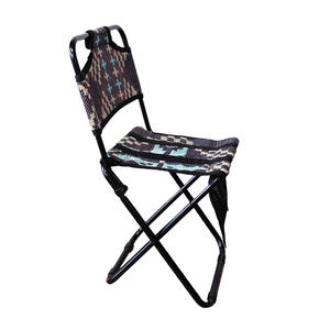 Chaise de camping et de pêche moderne, portable, légère, durable, confortable, pliable, en métal, avec dossier - Product Image 3