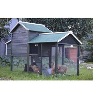 Windows renk ile tavuk kümesi ahşap açık koyu yeşil özel Logo karton ambalaj ahşap baskı Pet kafesleri, taşıyıcılar ve evler G03 - Product Image 5