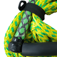 Tali Ski Air Slalom PE Hollow Braided 100% Baru dengan Pegangan EVA untuk Surfing dan Wakeboard Towing