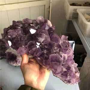 Lizhen — cristaux de guérison de grande taille, feng shui, grappe de quartz naturel, géode d'améthyste violette, pour décoration de la maison, nouvel arrivage - Product Image 4