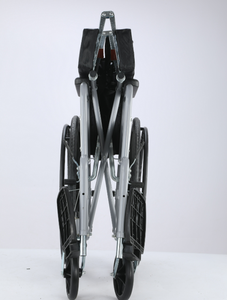 Chaise roulante manuelle pliable en acier de base en vente chaude - Certifiée CE, garantie 1 an, expérience confortable - Product Image 3