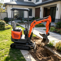Mini-excavatrice sur chenilles QS-12J avec moteur Koop, haute efficacité, faible consommation de carburant, portable, pour travaux d'aménagement paysager et projets de construction rurale