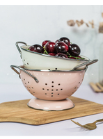 Ensemble de vaisselle en acier inoxydable pour la cuisine, passoire décorative, bol à fruits, panier à légumes, compatible lave-vaisselle et four