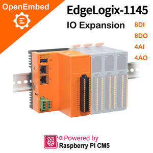 Controlador PLC OpenEmbed Raspberry Pi CM5 BCM2712 de Cuatro Núcleos RS485 para Automatización Industrial EdgeLogix-1145 Programable Celular - Product Image 1