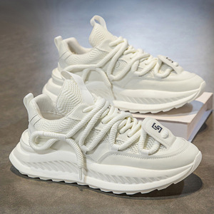 Chaussures de sport décontractées pour hommes été 2025, modèle tendance inspiré des influenceurs, respirantes avec semelle épaisse et doublure en mesh, marque de mode - Product Image 2