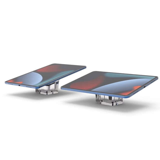 2025 Premium HT-02 Acrylic Transparent Security Tablet Display Stand Easy Assembly for iPad High Quality Modern Style Retail