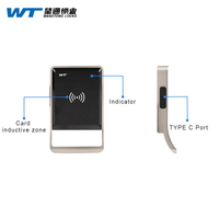 Haute sécurité nickelé gym RFID carte bracelet armoire électronique armoire de rangement casier serrure numérique