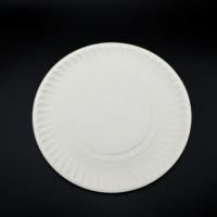 Assiettes et bols en papier ronds biodégradables personnalisés imprimés en gros à prix abordable pour la vente à emporter