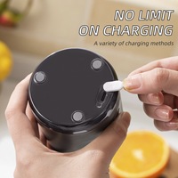 Trendy draagbare slimme blender 500ml elektrische sapcentrifuge met draadloze USB-C oplaadbare persoonlijke smoothie maker voor het crushen van ijs