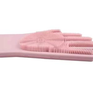 Customized Colo Medium Thick Sponge Reusable Silicone Dish Cleaning for <b>Pet</b> Dog Shedding Gloves <b>Brush</b> - Product Image 2