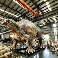 Dinosaure animatronique en métal grandeur nature fabriqué à la main par l'usine de Zigong pour les écoles, les centres commerciaux, les jardins - Personnalisable en intérieur/extérieur