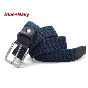 Универсальный эластичный ремень с полосатым дизайном из холста и хлопка, ширина 3,3-3,4 см, длина 95-160 см - Product Image 6