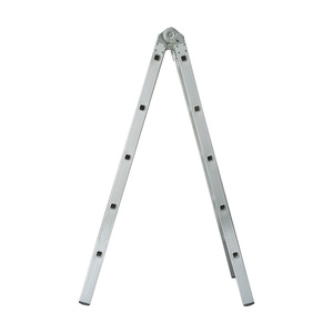 Échelle multi-positions en aluminium à charnières multiples, 7 marches, convertible, extensible, type A, pour la construction, l'entretien d'entrepôts et la vente en gros - Product Image 2