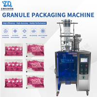 Machine d'emballage vibratoire automatique pour granulés avec comptage, anti-casse, scellage arrière, découpe dentelée pour bonbons, billes de fromage, bonbons gélifiés, fruits secs
