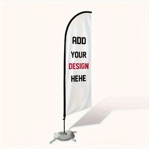 Banderas de Playa Promocionales para Publicidad Exterior con Logotipo de Doble Cara, Banderas con Base para Ferias Comerciales y Conferencias - Product Image 4