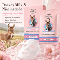 Masque facial éclaircissant au lait d'ânesse et à la niacinamide Aichun, hydratant, éclaircissant, unifie le teint, masques en feuille pour le visage, vente en gros