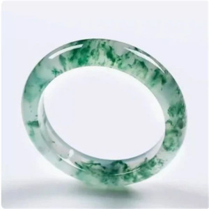 PFT Auténtica Pulsera de Jade de Cuarzo Verde Claro con Flor Flotante y Esmeralda Verde Hielo Roto, de Moda - Product Image 5