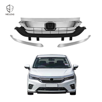 Nouvelle arrivée, calandre de voiture en plastique chromé argenté de style asiatique pour Honda City GN 7ème génération 2020 2021 2022