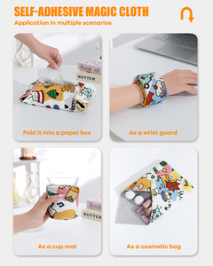 Autocollants en tissu autocollants personnalisés Hundred Magic, simples, <span class=keywords><strong>pour</strong></span> envelopper les objectifs d'appareil photo, les cosmétiques, la doublure de rangement, <span class=keywords><strong>le</strong></span> tissu d'emballage <span class=keywords><strong>pour</strong></span> <span class=keywords><strong>tout</strong></span> - Product Image 2