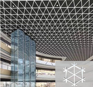 ホールビルディング装飾アルミニウムグリル天井吊り下げアルミニウム銅天井アルミニウム吊り天井 - Product Image 3