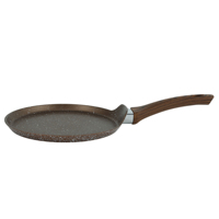 Poêle à crêpes antiadhésive avec épandeur 22cm Revêtement sans PFOA Cuisine commerciale Utilisation Logo personnalisé Poêle à crêpes pour Brunch Restaurant