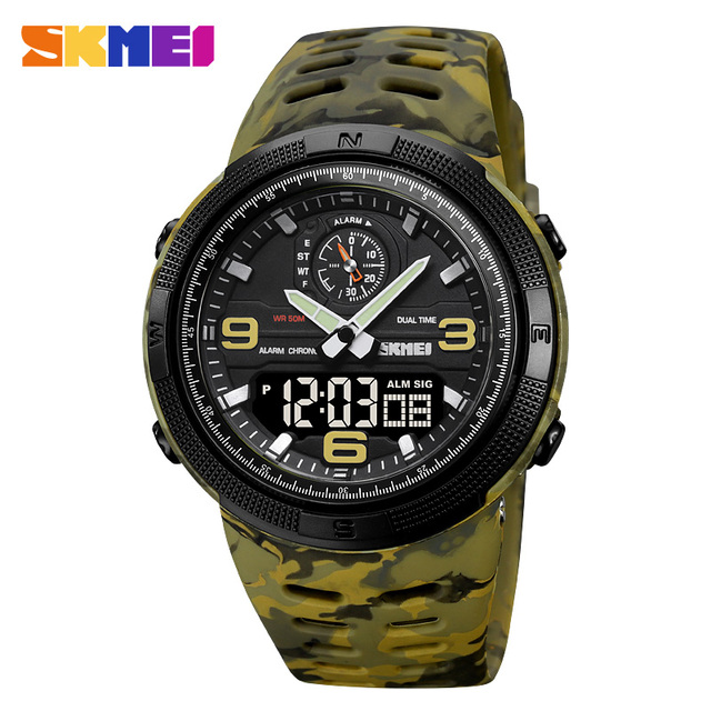 Direct Factory Cheap Wholesale Sport Digital Watch Skmei 1655 Luminous Multifunctional 3ATM Waterproof Men Quartz Watches