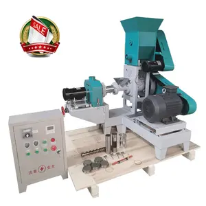 Ponds use floating fish feed cat dog food processing equipment pet extruder pellet making machine snake food puffing machine