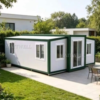 Casa Modular Prefabricada, Expandible, Plegable, Mini Villa Móvil, Unidad de Almacenamiento para Obras de Construcción