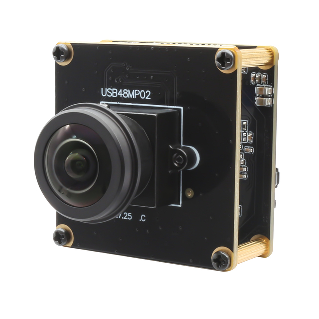 48MP Ultra HD Module Camera IMX586 Sensor 1/2-inch Lens Fixed 8000X6000 Wide Angle 185 Degrees Fisheye Lens USB Camera for